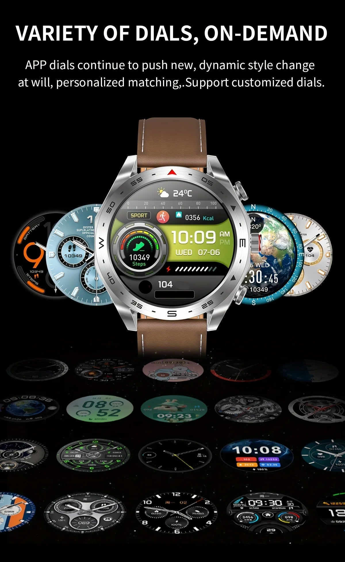 Hanio Teko RW37 Smart Watch & Wireless Earbuds | Bluetooth Calling